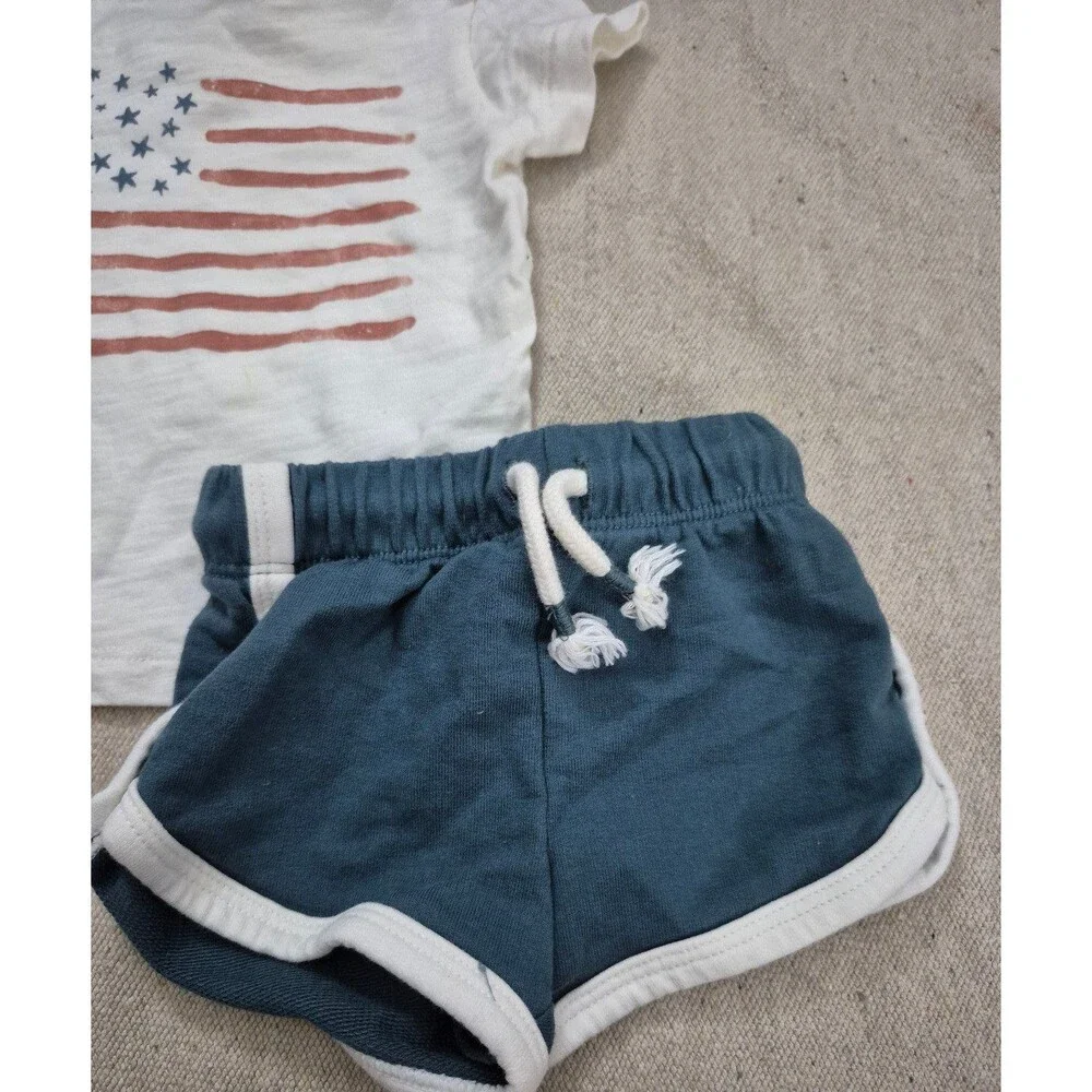 Little co Lauren Conrad 2 piecee stars and stripes outfit size 3 months